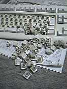 バラバラのキーボード